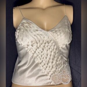 Lily of France Cream Satin Top